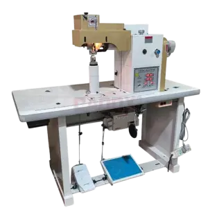 CADDY Automatic Leather Cementing & Edge Pounding Machine - Computerized Glue Application for Shoe Uppers & Tannery Processing