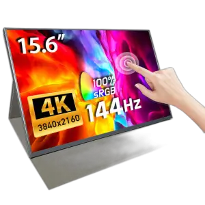 15.6 Inch 1080P 4K Dual Screen Usb Portable Touch Screen Laptop External Gaming Touch Built in Battery Monitor