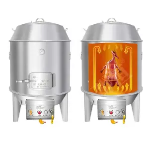 304 Commercial Pig and Duck Gas Lava Rock Oven Roasting Roaster Food Processing Machinery for Projects