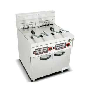 Commercial Freestanding 2-tank&4-basket Deep Fryer
