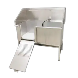 Open-Door Plastic Veterinary Instrument Bath Pool for Small Animals Dog & Cat Grooming Pet Cleaning & Bathing Product