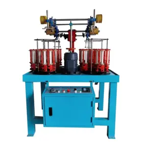 90 Series Automatic High Speed Elastic Cord 16 Spindles Round Rope Shoe Laces Braiding Machine