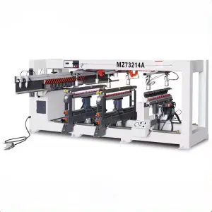 Horizontal Multi Machine Woodworking Machinery Four Multi Rows Wood Boring Drilling Machine