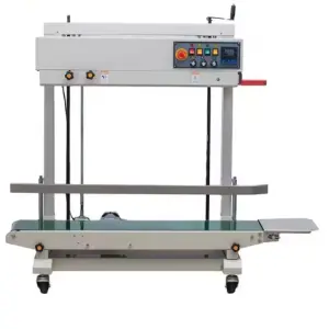 PE Bag Plastic Packing Pouch Stand up Bag Heat Seal Vertical Continuous Band Sealing Machine
