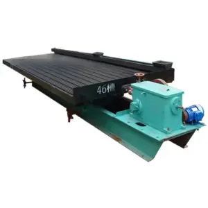 Gravity Wilfley Wet 6S Shaking Table Concentrating Copper Gold Sorting With Fiberglass Deck/mineral Separator with Full set including Feeding Chute, Table, Channel Frame, Transmission Box & Electric Motor