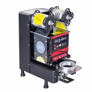 Manual Plastic Paper PET Tea Cup Sealing Machine 350W OEM Bubble Tea Cup Sealer 95mm/90mm/80mm