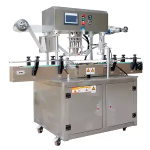 Commercial Automatic Stainless Steel Heat Sealing Machine for Small Business Glass Jar Closing Equipment