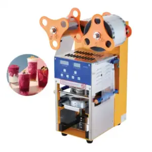95/90/75mm Cup Size Intelligent Adjustable Sealing Speed Automatic Cup Sealing Machine