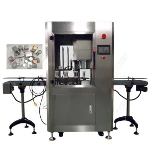 Leadworld 8000B Full Automatic Vacuum Nitrogen Aluminum Paper Jar Bottle Tin Can Sealing Machine