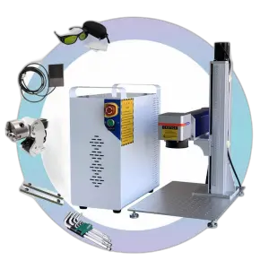 Laser Marking Machine Phone Case Making Machine Logo Printing for Metal Nonmetal Marking Engraving