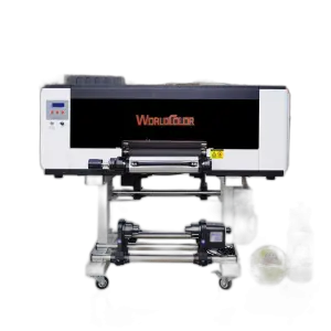 All-in-One F1080 I1600 3 Printhead UV DTF Printer Laminator A3/A4 Size Crystal Sticker Cups Bottles  Condition 30CM Print