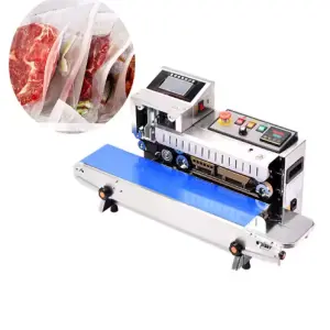 Automatic Horizontal Plastic Film Bags Heat Sealing Machine Continuous Band Sealer Machine Electric Driven Sealing Machine