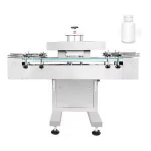 50-120 Bottles / min Induction Plastic Bottle Can Sealer Aluminium Foil Sealing Machine