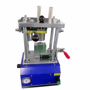 18650 Cylindrical Lithium Cell Sealer Hydraulic Manual Pneumatic Sealing Machine for Cylinder Battery Case Crimping