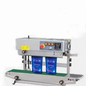 Electrically Continuous Automatic Flush Heat Sealing Machine for Beverages Cans Wood Packaging-for Plastic Bags Foil Paper