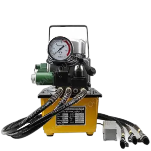 HHB-700D3 700 Bar High Pressure Oil Pump Power Pack Hydraulic Electric Pump Three Way Acting