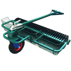 Golf Ball Picker with Front Wheel 2- Link Range Ball Pick up Machine Golf Course Equipment