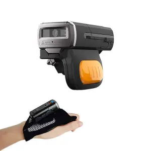 Handfree Wireless Finger Scanner Portable Wearable Ring BT 4.2 NFC 1D/2D Barcode Scanner for Warehouse Retail Store