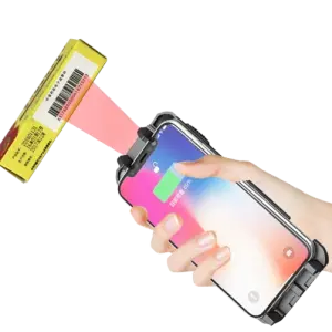 Mobile Phone Back Clip Scanner Portable 1D/2D Wireless Barcode Scanner
