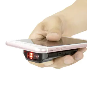 2D QR Bar Code Reader Wireless Handheld Blue tooth Barcode Scanner with Back Clip for Mobile Phone