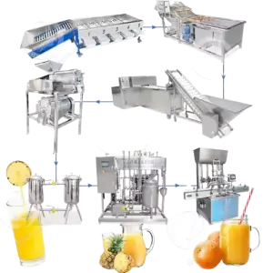 OCEAN Pineapple Fruit Juice Make Bottling Fill Machine Lemon Orange Concentrate Juice Production Line