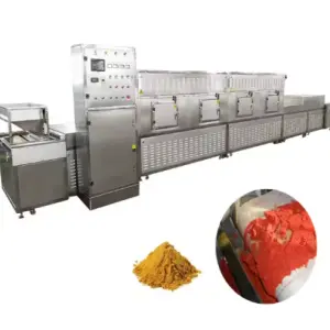 Tunnel Microwave Food Sterilizer for Paprika Cumin Pepper Oregano Food Spice Seasoning Powder Sterilization Machine
