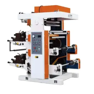 2 4 6 Colors Roll to Roll Plastic Film Bag Stack Type Flexo Flexographic Printing Press Machine