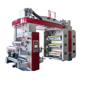 JT-YTB61000 Standard CI Flexo Printing Machine 6 Boja Ceramic Anilox 6 Colour Flexo Printing Machine Dr Bleyd