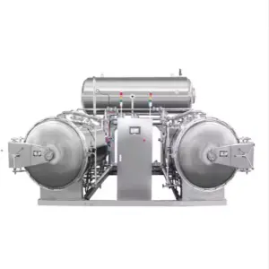 Automatic Food Steam Spray Sterilizer Autoclave Horizontal Retort for Processing