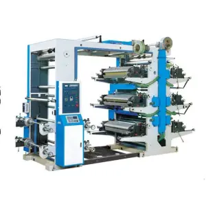 Four Color Colours High Speed Flexographic Flexo Printer