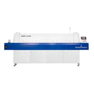 ZBRF835 SMT PCB LED Reflow Oven Up Down 4 Heating Zone Online style  Air SMT Reflow Soldering Machine For Pcb Assembly Line