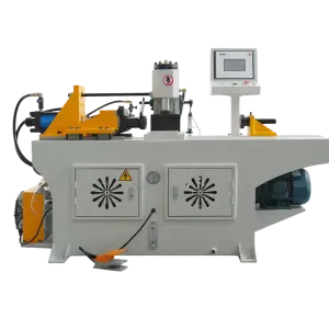 Pipe Shrinking Machine TM40 Double Station Steel Pipe End Forming Machine NC Semi-automatic Pipe End Forming Machine