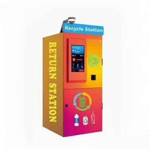 RVM -Reverse Vending Machine for Plastic Bottle and Aluminum Can Rewards for Recycling Refund Credit with Compactor Only