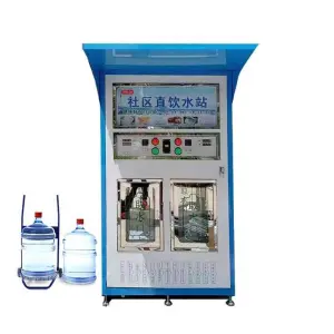 Full Automatic Reverse Osmosis Refill Chilled Cold Purified Bottled Water Vending Machine
