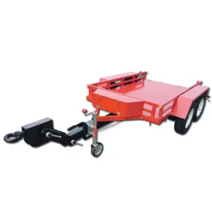 Car Hydraulic 3 Tonne Trailer Low Bed Tilt Trailer Tandem Car Trailer