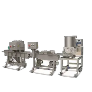 Hiwell Automatic Minced Meat Patty Forming and Coating Production Line