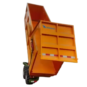 Folding Utility Trailer 3 8 Ton Two Wheel Mini Car Farm Wagon Tipping Dump Semi-Trailer Semi Trailer Tractor