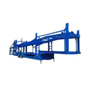2 3 4 Axles Heavy Duty Transport Truck Double Deck Auto Vehicle Trailers Car Carrier Semi Trailer