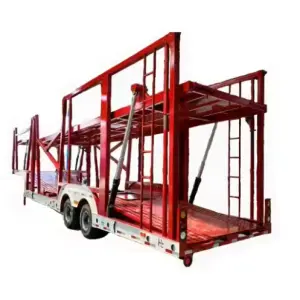 Skeletal Car Carrier and Transport Semi Hauler Trailer