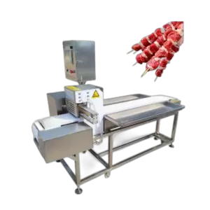 Commercial Pork Lamb Skewers Barbecues Threading Skewer Machine Automatic Beef Chicken Kebab Meat Skewer Kabab Machine for