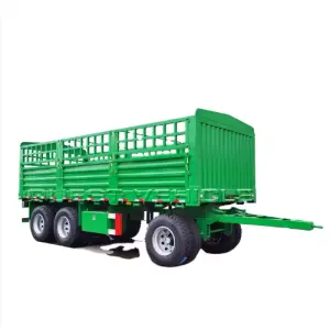 Agricultural Farming Tractor Dump Mini Silage Dump Tipper Trailer 3 Ton 7 X14 Small Farm Truck Vehicle Trailers