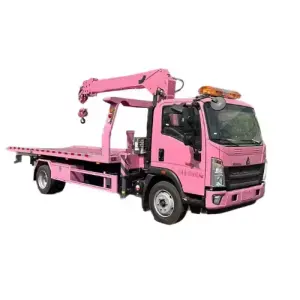 Crane Towing Truck 4X2 Mounted Crane XCM.G Flatbed Tow Truck with Crane for Road Rescue