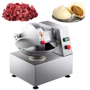 Automatic Beef Pork Meat Emulsify Bowl Cutting Machine Mincer Onion Vegetable Bowl Chopper Chopping Machine Meat Bowl Cutter