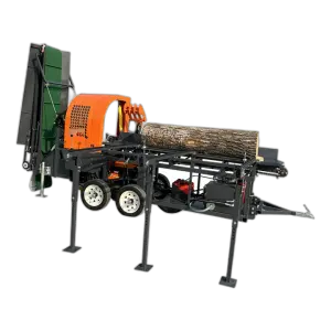 Hydraulic 500 Wood Processor Log Splitter  Auto Saw Firewood Processor