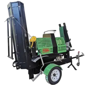 Large Log Splitter Machine Gasoline Used Wood Processor 20 Ton Firewood Processor with Chainsaw