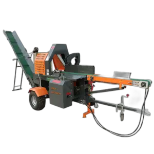 Firewood Processor Forestry Machine Horizontal Hydraulic Wood Processor Wood Cutter and Splitter with Log Lifter