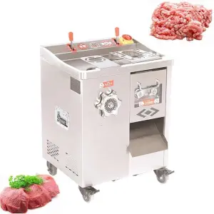 Commercial Stainless Steel Fresh Meat Slicer Chicken Bone Meat Mincer Electric Meat Cutter Grinder