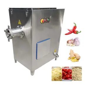 Industrial Fresh Chili Ginger Garlic Meat Grinders Beef Pork Meat Grinding Equipment Electric Frozen Meat Mincer Machine