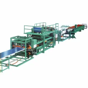 Pu Foam Polyurethane Sandwich Panel Roll Forming Press Making Machine Production Line
