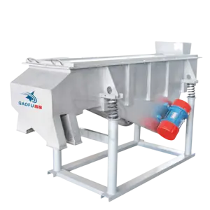 Double Deck Linear Vibrating Screen Machine for PVC Pellets Separation High Frequency Vibratory Separator Sifter